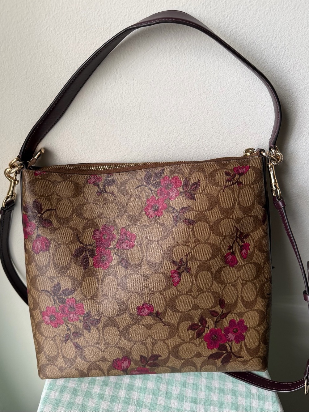 BUNDLE Coach Marlon Victorian Floral Print Hobo Bag & Wallet Set - Picture 2 of 16